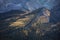 View from Kreuzeck into the Reintal and mountains of Garmisch-Partenkirchen during autumn, Bavaria