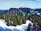 View of the Kronberg Mountain from Schwagalp pass