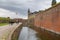 View of Kronborg palace, defensive walls and fosse, Denmark.