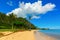 View at Kualoa Regional Park in Oahu, Hawaii