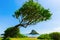 View at Kualoa Regional Park in Oahu, Hawaii