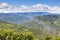 View from Kuelap fortress into the mountains