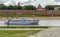 View of Kukui and the Pokrovskaya Tower of the Kremlin of Veliky Novgorod from the right bank of the Volkhov River