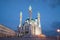 A view of the Kul-Sharif mosque, spring night. Kazan, Tatarstan