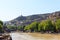 View of Kura Mtkvari river in Tbilisi, Georgia