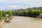 View of Kura Mtkvari river in Tbilisi, Georgia