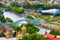 View of Kura river in Tbilisi, Georgia