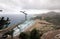 View from Kyra Panagia Tsambika Monastery. Tsambika Beach, Rhodes, Greece.