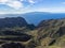 View on La Gomera island from Rural de Teno park on Tenerife, Canary islands, Spain