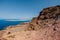 View with La Graciosa from Lanzarote. Panorama with La Graciosa island and sea