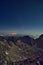 View from Ladovy stit peak during night