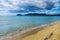 View of Laganas Bay from the Kalamaki beach on Zakynthos