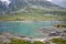 View of Lago Bianco and Lago Nero from Bernina pass