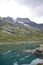 View of Lago Bianco and Lago Nero from Bernina pass