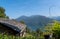 view of Lago Maggiore from a beautifully preserved medieval village Carmine Superiore. Cannobio. Italy