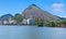 View of Lagoa Rodrigo de Freitas in Rio de Janeiro