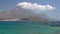 View of the lagoon Ballos Balos and the island Gramvousa, Crete, Greece