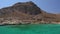 View of the lagoon Ballos Balos and the island Gramvousa, Crete, Greece