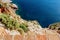 View of the lagoon from the observation deck in Alanya Castle Alanya, Turkey