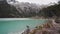 View of the Laguna Esmeralda. Emerald Lake - Ushuaia, Argentina