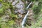 view on lainbach waterfall in summertime near mittenwald, bavaria, germany