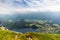 View on lake Altaussee from Loser peak. Austria