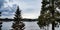 View of Lake Arrowhead, San Bernardino Mountains In Winter