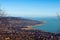 View of lake Balaton in wintertime