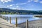 A view of Lake Coniston from the jetties in Cumbria.