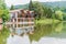 View of a lake in Dilijan town, Armen