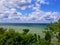 View of Lake Erie shoreline in Euclid, Ohio