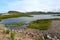 View of the lake First Titovskoye on the Kola Peninsula