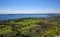 View on the lake Garda and vineyards.