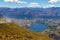 View of lake Hayes from Remarkables, New Zealand