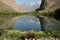 View on Lake in Jizeu Valle in the Pamir mountains, Tajikistan