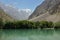 View on Lake in Jizeu Valle in the Pamir mountains, Tajikistan