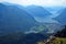 View of lake Lago and Switzerland from Mount Grona, Italy