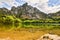 View on lake Laudachsee and mountain