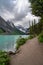 View of Lake Louise from the Lakeshore Trail in Banff National Park