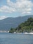 View of Lake Maggiore in northern Italy taken from Laveno