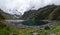View of Lake Marian in New Zealand