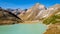 View on Lake Rifflsee in the Pitztal Valley Tyrol, Austria