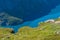 View of lake Ringedalsvatnet, Norway