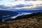 View at lake Te Anau lake with sunrise, New Zealand