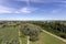 View of the lake Tisza from the lookout tower of the Lake Tisza Ecocentre in Poroszlo