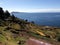View of the Lake Titicaca from Taquile island