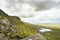 View of the lake from the top of Cuilcagh mountain