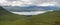 View of lake Upper loch Torridon from Beinn Alligin summit trail, Scotland