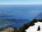 A view of the Lake Zug or Zugersee from the Rigi Mountain