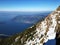 A view of the Lake Zug or Zugersee from the Rigi Mountain